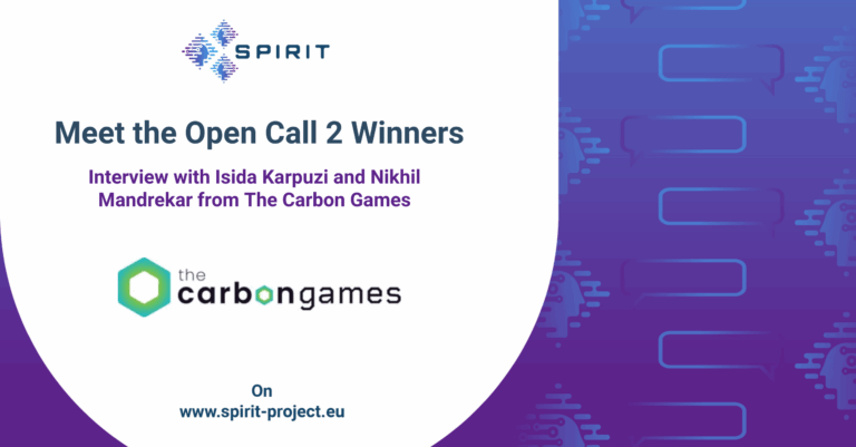 SPIRIT Open Call 2 Winners: Interview with Isida Karpuzi and Nikhil Mandrekar from The Carbon Games