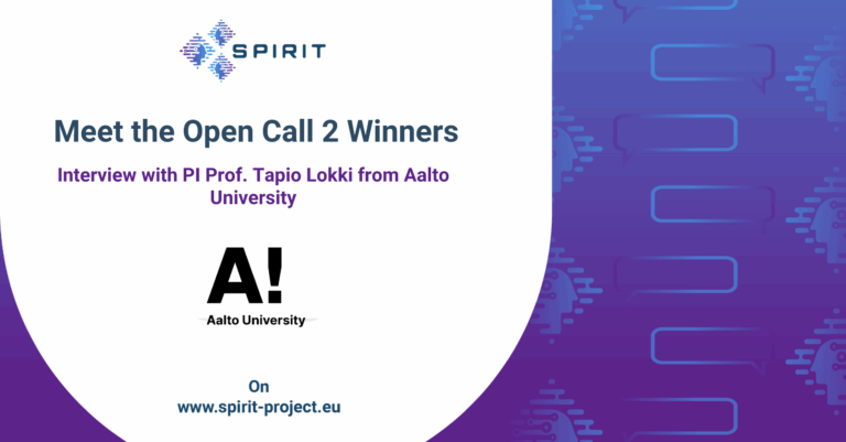 SPIRIT Open Call 2 Winners: Interview with PI Prof. Tapio Lokki from Aalto University