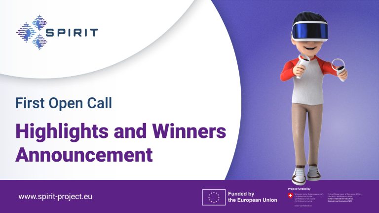 Announcing the SPIRIT Open Call 1 Winners: Driving Innovation in Immersive Telepresence Applications